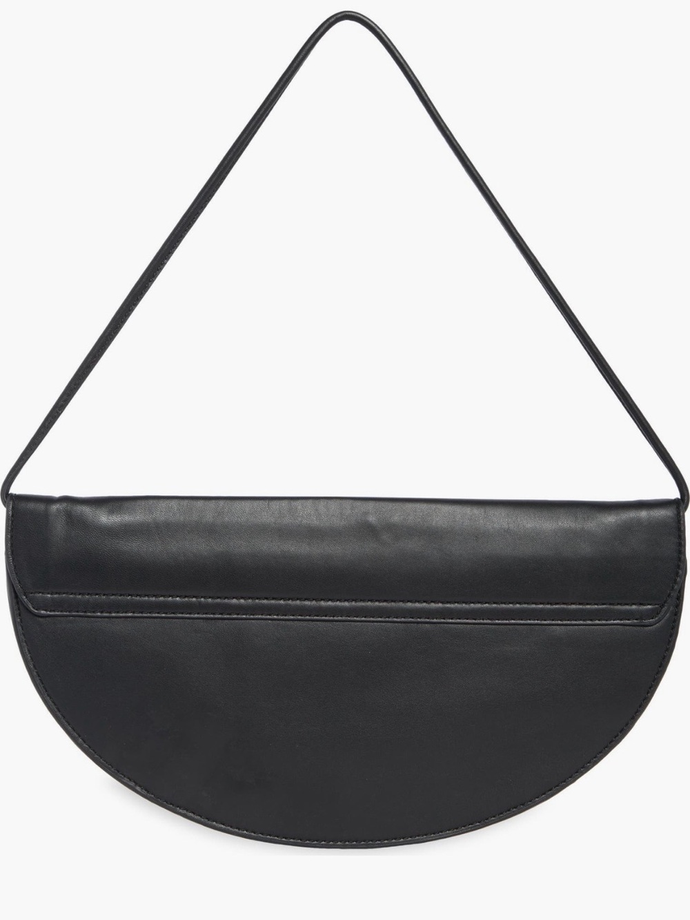 VINCE Arca Smooth Black Leather Clutch - Picture 3 of 6
